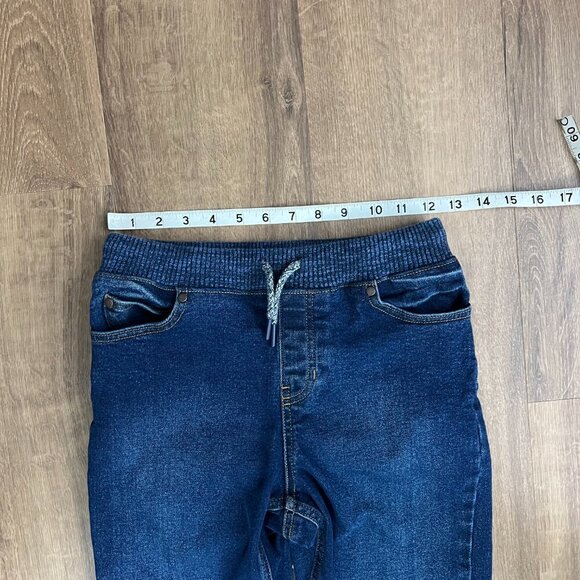 Lands End Straight Leg Boys Jeans Comfort Waist Drawstring Sz L (10-12) - Picture 3 of 8